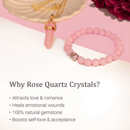Taurus Zodiac Gift Box with Rose Quartz Crystals